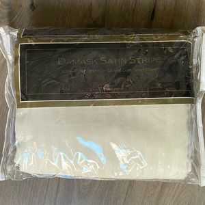 King damask stripe duvet cover